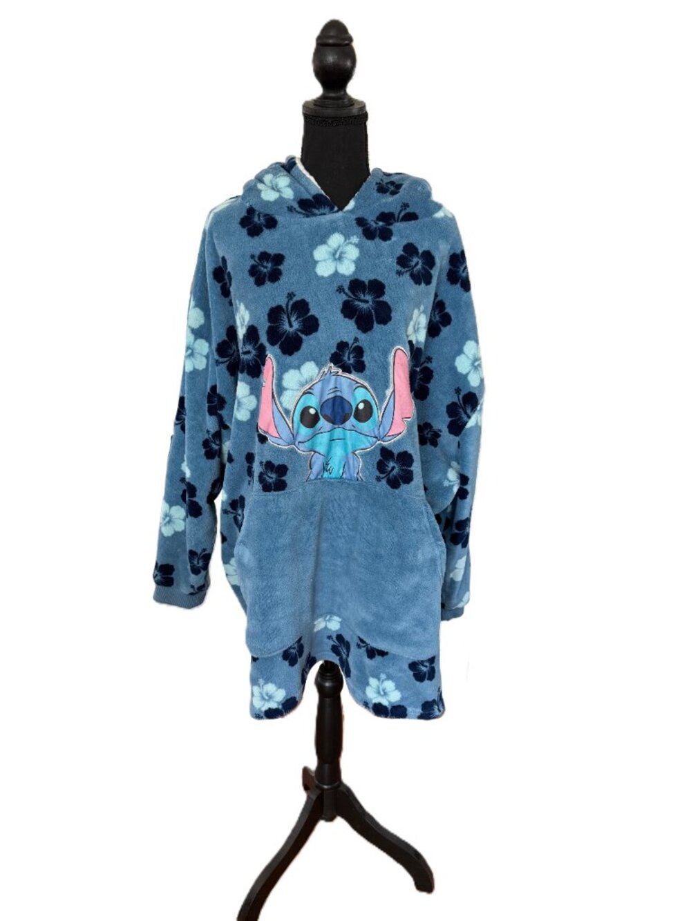 Disney | Stitch Oversized Fleece Hoodie Blanket | One Size
